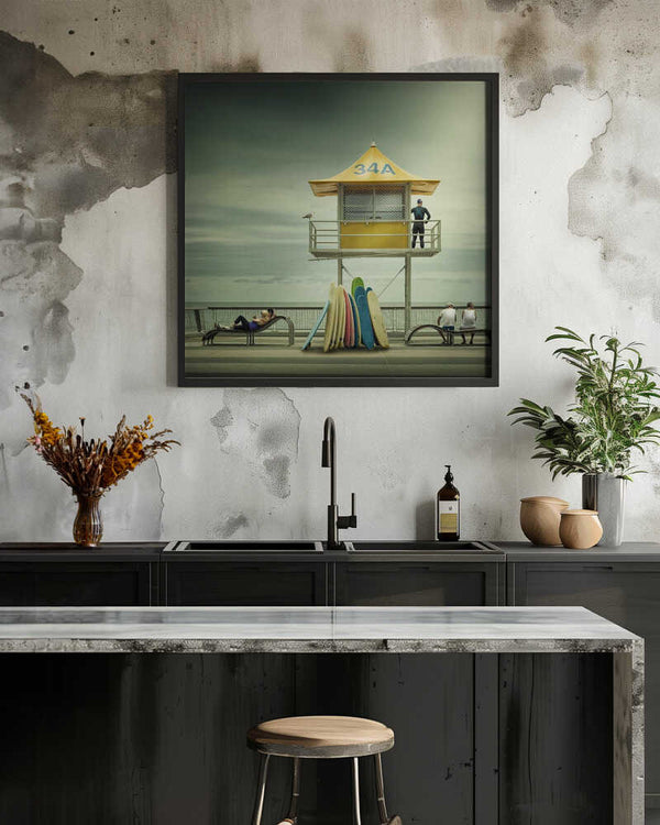 Tablou înramat „The life guard” de Adrian Donoghue