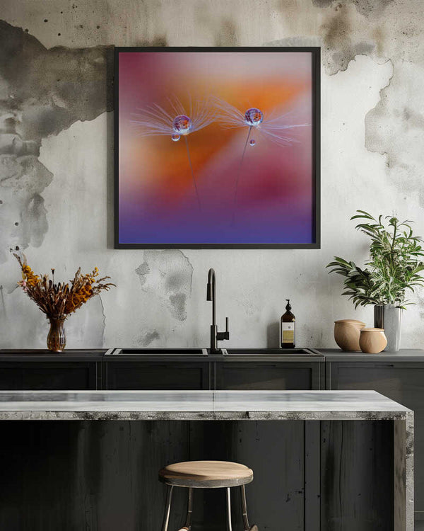 Tablou înramat „Two Worlds” de Juliana Nan