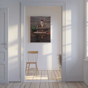 Tablou canvas „Wooden Spoons With Colorful Spices” de Karina Aleksandrova