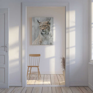 Tablou canvas „Lynx portrait in the fog” de Santiago Pascual Buye