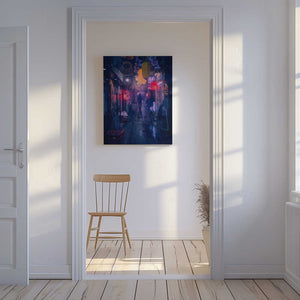 Tablou canvas „Tokyo Blue Rain” de Javier de la Torre
