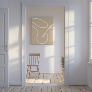 Tablou canvas „Beige Lines 02” de Pictufy Studio