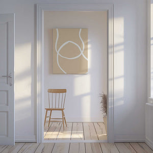 Tablou canvas „Beige Lines 04” de Pictufy Studio