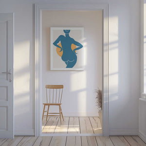 Tablou canvas „Blue Woman” de Pictufy Studio II