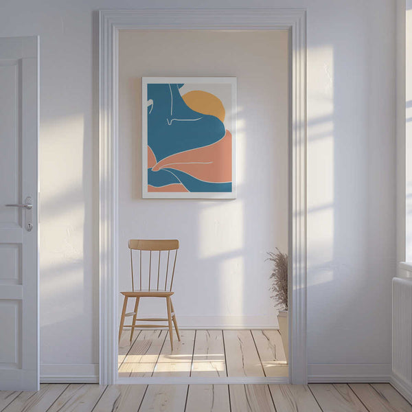 Tablou canvas „Blue Shoulder” de Pictufy Studio II