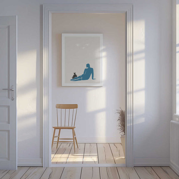 Tablou canvas „Woman and Cat” de Pictufy Studio II