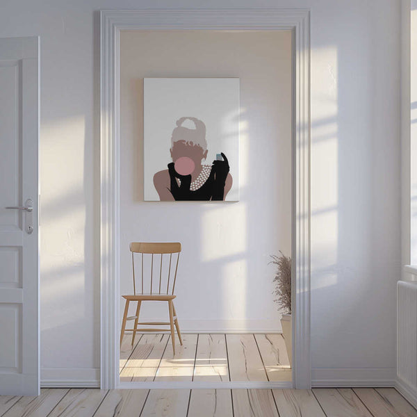 Tablou canvas „Bubblegum Girl” de Pictufy Studio II