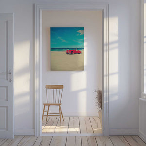 Tablou canvas „The red car” de Massimo Della Latta