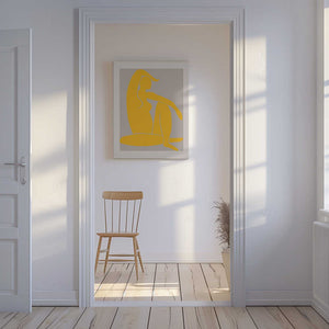 Tablou canvas „Yellow Figure” de Pictufy Studio II