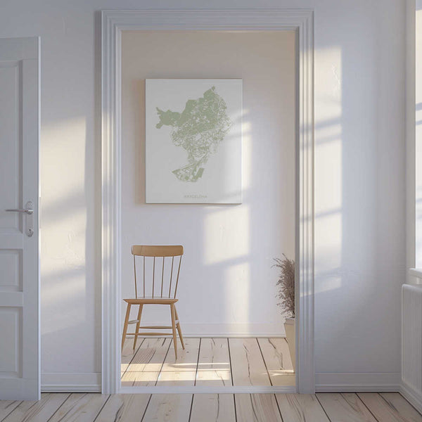 Tablou canvas „Barcelona Map” de Pictufy Studio II