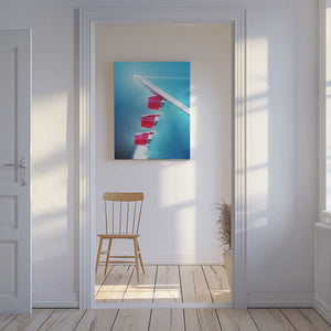Tablou canvas „US classic car 1959 Adventurer tail fin abstract” de Beate Gube