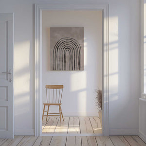 Tablou canvas „Arch_one way_004_black” de Pictufy Studio II
