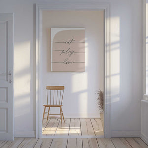 Tablou canvas „Eat Play Love” de uplusmestudio