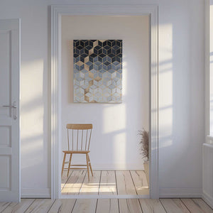 Tablou canvas „Soft Blue Gradient Cubes” de Elisabeth Fredriksson