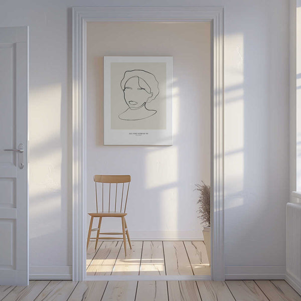 Tablou canvas „Modern female line art” de NKTN