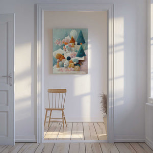 Tablou canvas „Whimsical Bloomscape” de Treechild