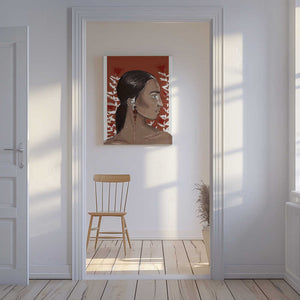 Tablou canvas „Crimson Elegance” de Treechild