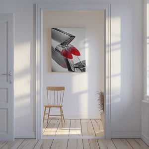 Tablou canvas „American classic car Sedan Deville 1959 tail fin abstract” de Beate Gube