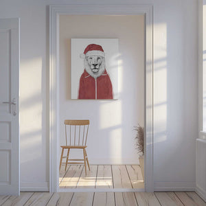 Tablou canvas „Santa lion” de Balazs Solti