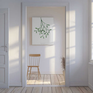 Tablou canvas „Watercolor mistletoe” de Rosana Laiz Blursbyai