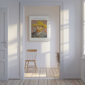 Tablou canvas „Self Portrait With Straw Hat” de Vincent Van Gogh