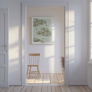 Tablou canvas „Green Sky” de Bijutsu Sekai