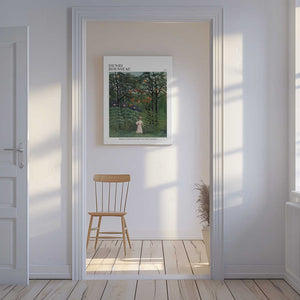 Tablou canvas „Femme Se Promenant Dans Une Foret Exotique” de Henri Rousseau