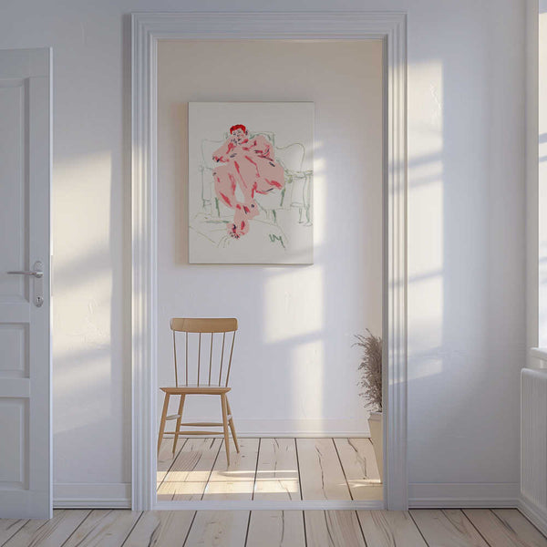 Tablou canvas „Model Resting In A Chair” de Francesco Gulina