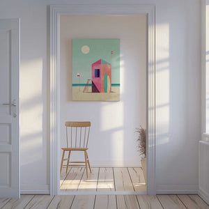 Tablou canvas „Surf Hut” de longwayhome