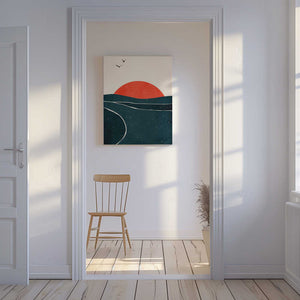 Tablou canvas „Dancing Seagulls” de Kubistika