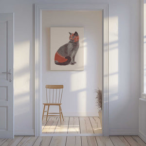 Tablou canvas „Chat Catcheur” de Florent Bodart