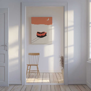 Tablou canvas „Car In Desert” de Florent Bodart