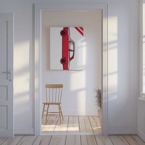 Tablou canvas „Red Car” de jay stanley