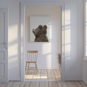 Tablou canvas „Peekaboo Baby Bear Back” de Lola Peacock