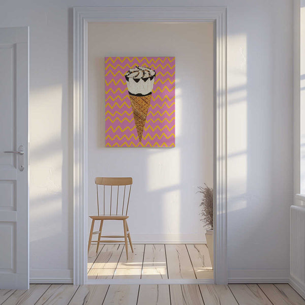 Tablou canvas „Cornetto Pink” de Alice Straker