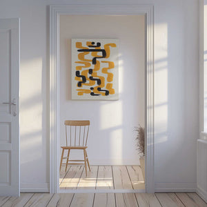 Tablou canvas „Mustard Wiggle” de Ejaaz Haniff