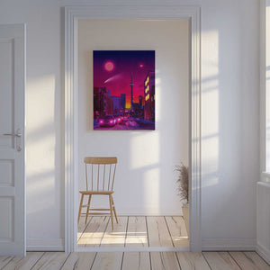 Tablou canvas „Neon City” de Ritvik takkar