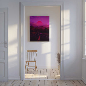 Tablou canvas „Neon Mountain” de Ritvik takkar