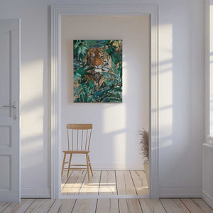 Tablou canvas „Tiger in the jungle 2” de Sarah Manovski