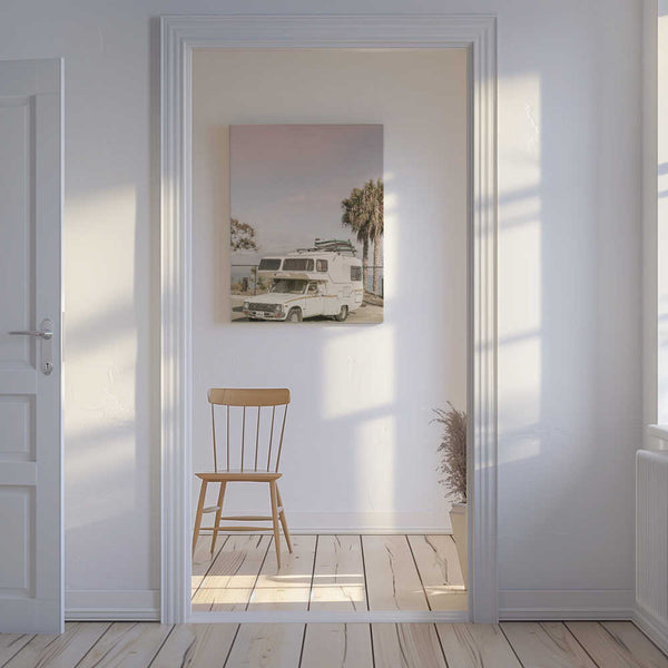 Tablou canvas „Vintage Camper Parked” de Shot by Clint