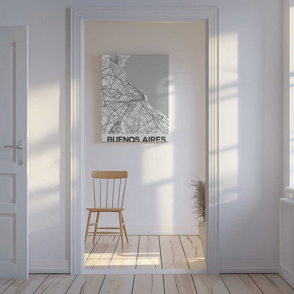 Tablou canvas „Buenos Aires White” de StudioSix
