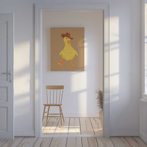 Tablou canvas „Daphne the Cowgirl Duckling” de Anyone Can Yeehaw