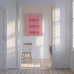 Tablou canvas „Cow Girls Girls Girls” de Anyone Can Yeehaw