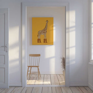 Tablou canvas „Jolene the Cowgirl Giraffe” de Anyone Can Yeehaw
