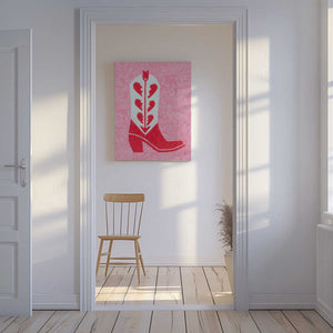 Tablou canvas „Heartbreak Heels” de Anyone Can Yeehaw