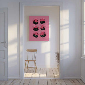 Tablou canvas „Marcy the Cowgirl Cat” de Anyone Can Yeehaw