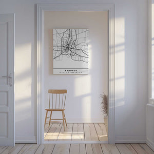 Tablou canvas „Black Maps 08” de Emiliano Deificus