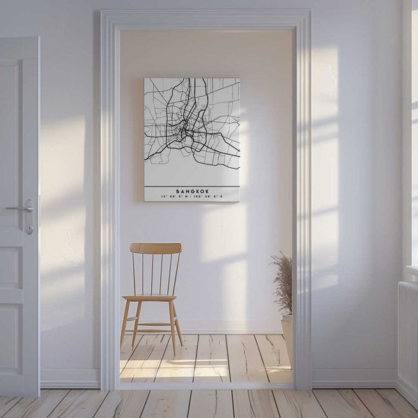 Tablou canvas „Black Maps 08” de Emiliano Deificus