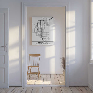Tablou canvas „Black Maps 04” de Emiliano Deificus
