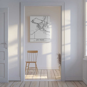 Tablou canvas „Black Maps 01” de Emiliano Deificus